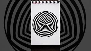 Day 35 - Easy Doodle Art | 3D Illusion Drawing That Tricks Your Eyes 👀 #zentangle #art #zendoodle