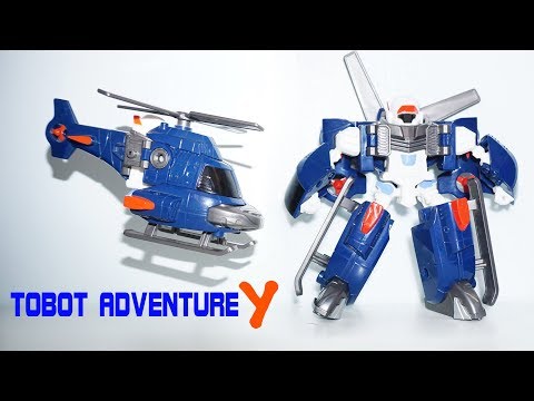 Tutorial Tobot Adventure Y Merubah dari Helikopter ke Robot, Robot ke Helikopter.