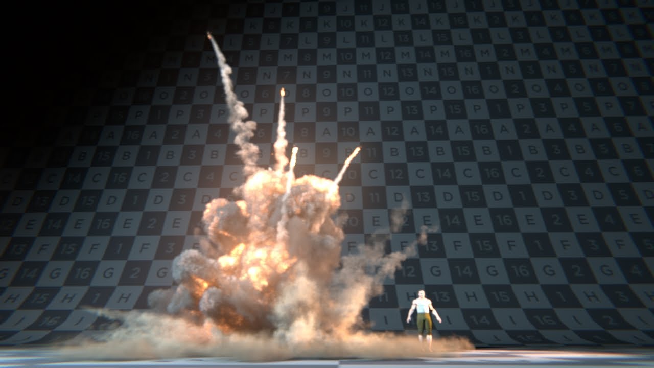 Houdini mid scale explosion (R&D) - YouTube