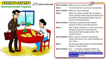 TIẾNG ANH 10  UNIT 9   PRESERVING THE ENVIRONMENT   - GETTING STARTED