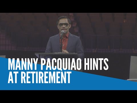 Manny Pacquiao hints at retirement