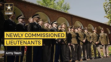 Army ROTC Newly Commissioned Lieutenants