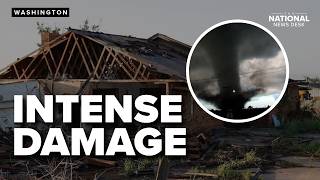 Tornado rips through Oklahoma: Intense damage
