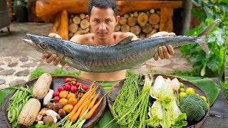 Big Sea Fish Steam w/ Vegetable Recipe