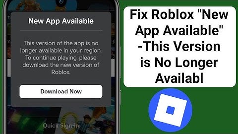 Fix Roblox "New App Available" -This Version is No Longer Available in Your Region" Problem 2025