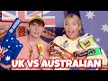 British girl tries AUSTRALIAN swap box!! Ft Georgia Productions