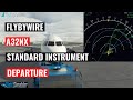 How to Fly an Instrument Departure in The A32nx | MSFS2020