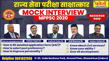 MPPSC MOCK INTERVIEW ORIENTATION CLASS || MPPSC MOCK INTERVIEW || BY COL. MANOJ BURMUN SIR