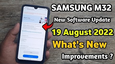Samsung M32 : New Software Update | What