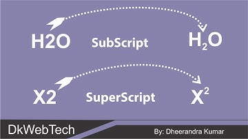 SubScript and SuperScript in CorelDraw in Hindi