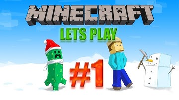 Minecraft: Lets Play - Part 1 [XBOX 360 EDITION] - THE BEGINNING OF CHRISTMAS - W/Commentary