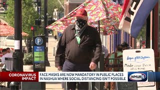 Nashua requires face coverings for people out in public