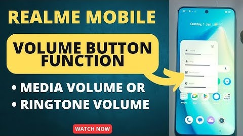 Realme Mobile Volume Button Function Setting || Realme Ringtone Volume set in Volume Button Function