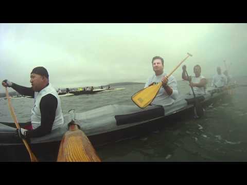 Lokahi Men on short course at Alcatraz Challenge 2010 Outrigger Canoe Race