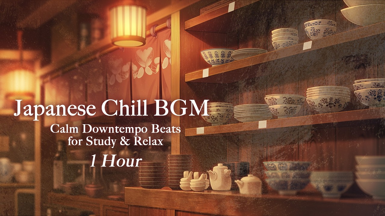 Japanese Chill BGM | Calm Downtempo Beats for Study & Relax | 1 Hour