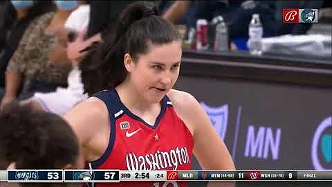 Megan Gustafson shows passion after scoring on Syl...