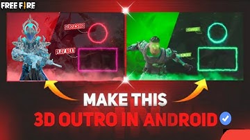 How to make outro in kinemaster/How to make custom gaming outro on android kinemas