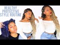How To Prep Hair for Braids & Protective Styles | Healthy Natural Hair Routine For Growth
