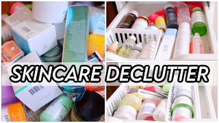 DECLUTTERING \& ORGANIZING MY SKINCARE DRAWERS!