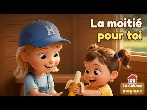 La moitié pour toi 🍌 Chanson sur le partage | La Cabane Magique