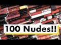 100 Nude Lipsticks For Light, Medium and Deep Skin tones