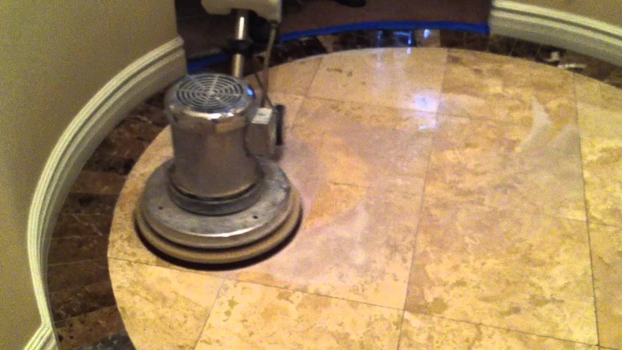Natural Stone Care Travertine cleaning process YouTube
