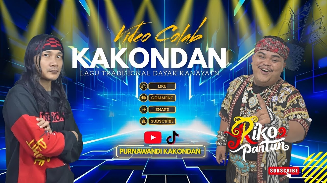 Video Colab 114 Cover Kakondan - Feat Riko Pantun II Lagu Dayak Tradisional