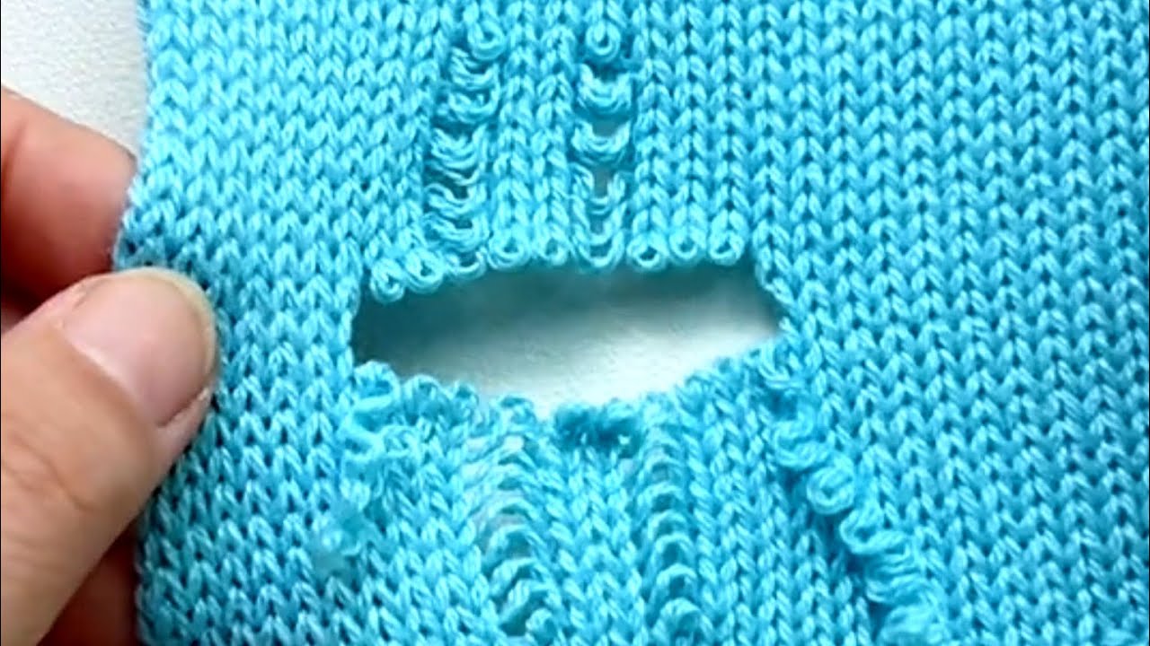 How to Easily Repair a Hole in a Knitted Sweater at Home Yourself - YouTube