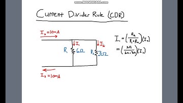 Current Divider Rule (CDR) - DC Circuits