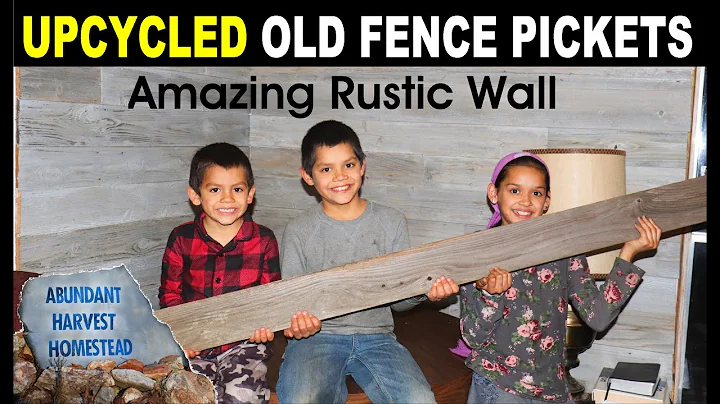 Turning Old Fence Pickets into a Rustic Wall