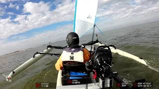 Cape Henlopen Winter TI Sail in Icy Delaware Bay & Atlantic Ocean January
