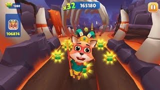 join this funny and exciting cat Runner-up game!😺Watch the cat run,Jump, 👍,comment, and subscriber 👍 screenshot 3