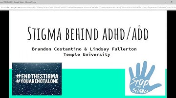 Stigma Behind ADHD/ADD