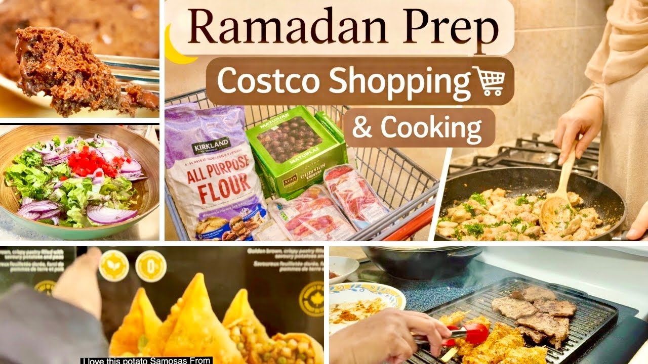 Ramadan Prep Vlog 🌙 | Costco Grocery Shopping & Cooking at Home #wintervibes #ramadan #costco 