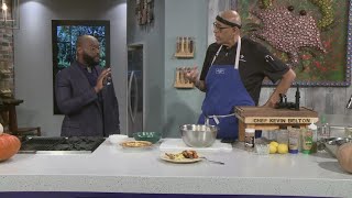 Chef Kevin Belton cooks up Eggs Benedict Quiche with Hollandaise Sauce