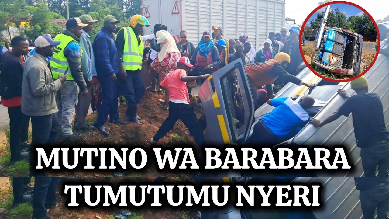 В Ньери перекрыты дороги.