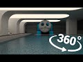 [4K VR 360°] Thomas the tank engine in abandoned horror swimming pool