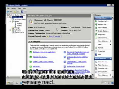 Cluster SQL 2005 in Windows 2008 R2 RC