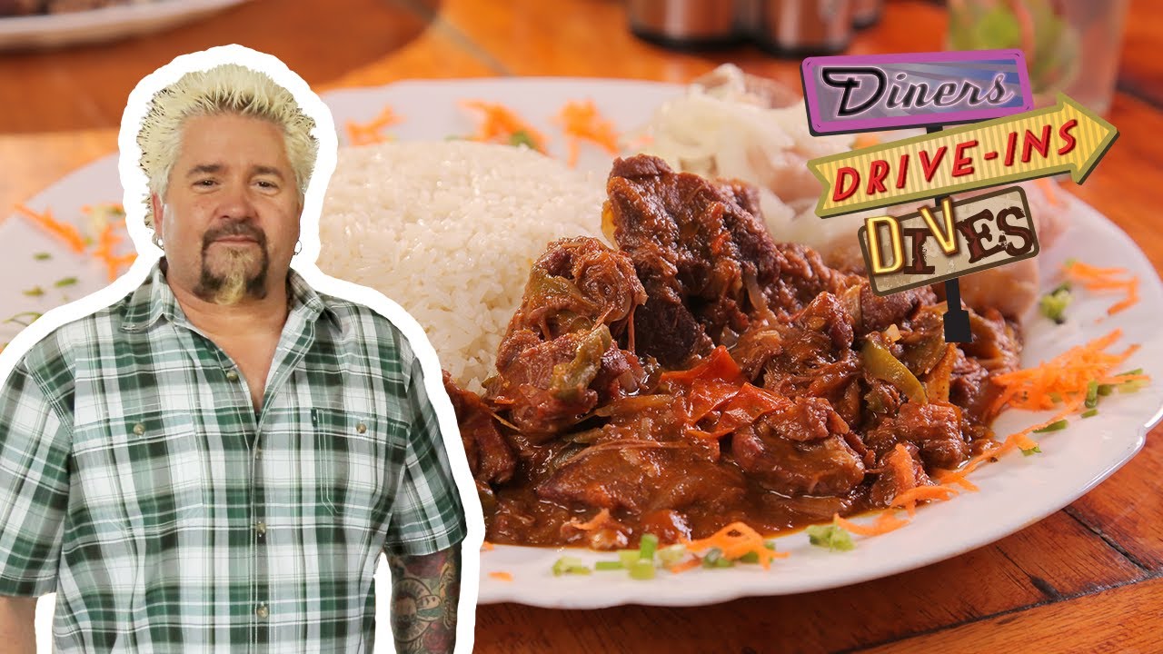 Guy Fieri Eats Goat Stew at La Catedral in Cuba   Diners, Drive-Ins and Dives   Food Network