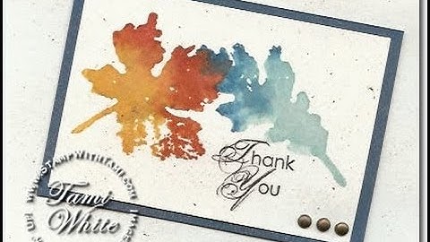 Gently Falling "Rock and Roll" Technique featuring Stampin