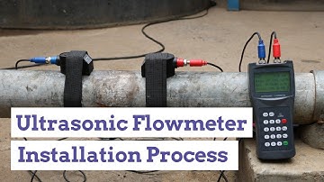 PORTABLE ULTRASONIC FLOW METER INSTALLATION TUTORIAL | HOW TO SOLVE 