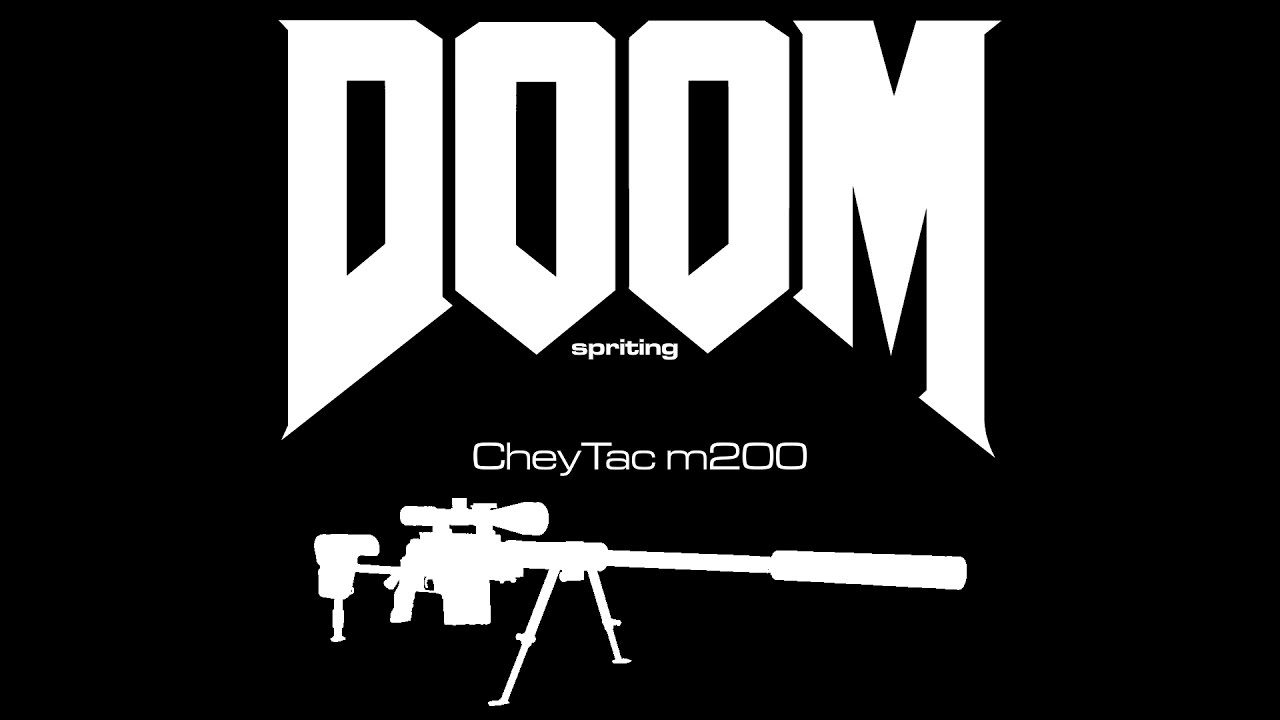 DOOM SPRITING: CheyTac m200 Model Rip Timelapse