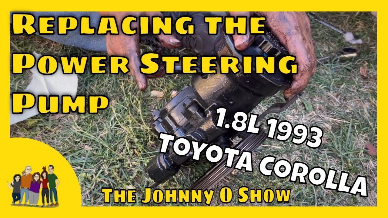 Ep. 891 Power Steering Pump Replacement 1993 Toyota Corolla 1.8L