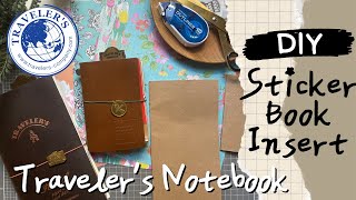 DIY Travelers Notebook Sticker Book Setup |Regular & Passport size |All stickers in one place diy