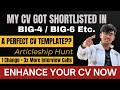 HOW TO MAKE A PERFECT CV?? AVOID THESE MISTAKES⚠️| CA ARTICLESHIP | BEST CV TEMPLATE | #Big4 