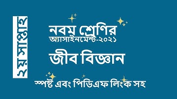 Class 9 Biology Assignment 2021 II 2nd Week II