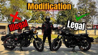 Legal & Illegal Modifications in Royal Enfield | RTO APPROVED #royalenfield #modification