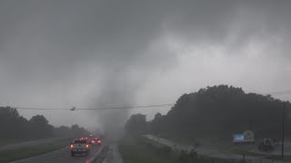 08-17-2021 Fountain Inn, SC - TD Fred-Induced Tornado Crossed I-385 - Wild Motion!
