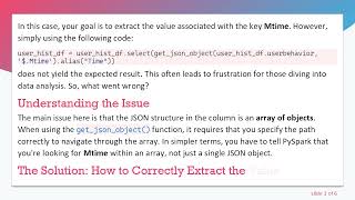 How to Extract Values from a JSON Column in PySpark