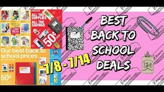BEST BACK TO SCHOOL DEALS 7\/8 - 7\/14 | Target | Staples | Office Max